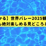 【2分でわかる】世界バレー2025観戦ガイド！初心者でも絶対楽しめる見どころと放送予定