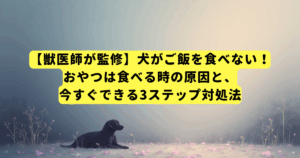 【獣医師が監修】犬がご飯を食べない！おやつは食べる時の原因と、今すぐできる3ステップ対処法