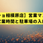 【ラーショ相模原店】営業マン必見！今日の営業時間と駐車場の入口マップ